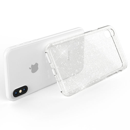 Husă NALIA Dazzlin Glitter - Husă de protecție la modă ultra-subțire din silicon cu particule de sclipici pentru iPhone XS Max