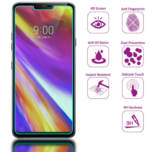 NALIA (2-Pack) Schutzglas kompatibel mit LG G7 ThinQ, 9H Screen Protector Glass