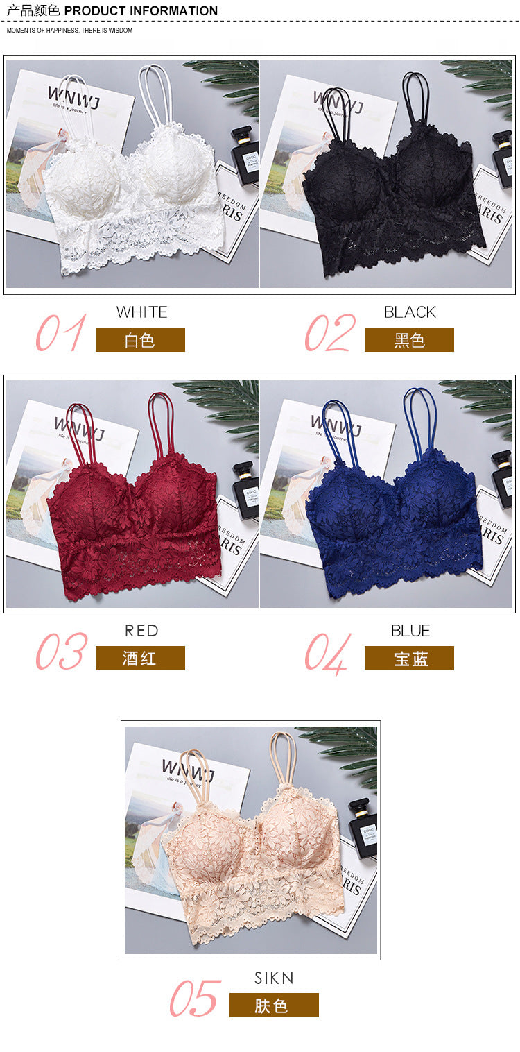 Women Lace Bra Push Up Tops Wireless Lingerie elegant Women Bralette Female Underwear Full Cup Comfortable Bra Without Underwire