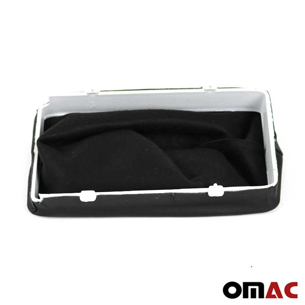 Manetă/mâner frână de mână pentru Opel Corsa C 2000-2009, piele ecologică neagră, 1 bucată