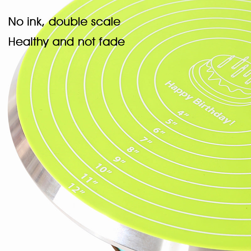 FAIS DU Cake Turntable Pat Silicone Baking Mat For Cake with Size Non-stick High Temperature Resistant Bake Tool Kitchen Gadget