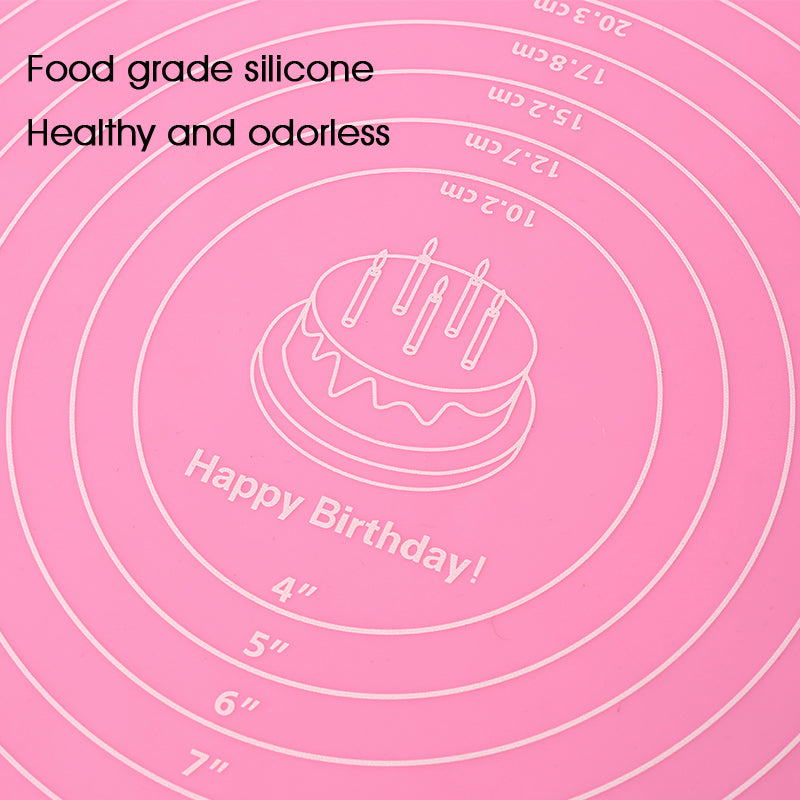 FAIS DU Cake Turntable Pat Silicone Baking Mat For Cake with Size Non-stick High Temperature Resistant Bake Tool Kitchen Gadget