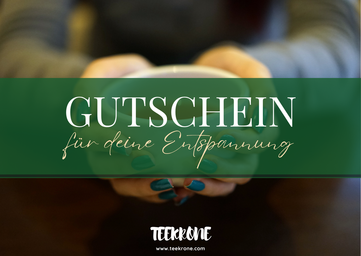 Voucher cadou Teekrone - Cod cadou instant, valoare 25 €, format card de credit, valabil 12 luni