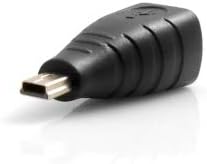 SYSTEM-S Mini USB Stecker auf USB Buchse Adapterkabel Adapterstecker Adapter Converter