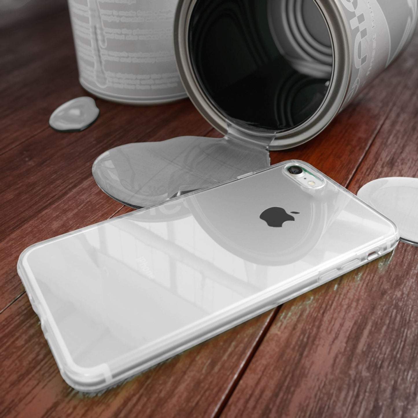 NALIA Handy Hülle Transparente Silikon Schutzhülle Für iPhone SE 8 7 - Dicke 0,3 mm, Weich, Passgenau