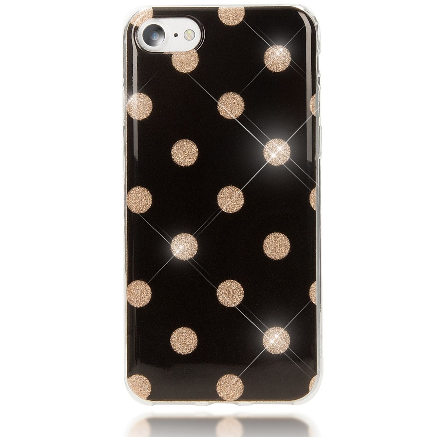 NALIA Handy Hülle für iPhone SE 2020 / 8 / 7, Glitzer Case Muster Cover Schutz