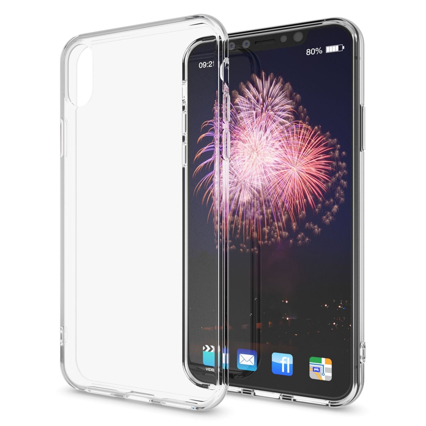 NALIA IPhone XS Max Dünne Silikonhülle Kristallklar - Dicke 0,4 mm, Passgenau, Transparent