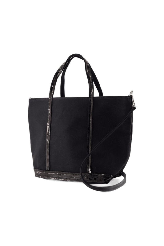 Einkaufstasche S - Vanessa Bruno - Baumwolle - Schwarz