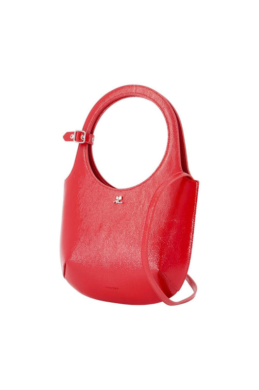 Holy Handtasche - Courreges - Leder - Rot