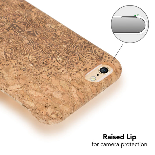 Apple iPhone 6 6s Kork Handy Hülle von NALIA, Holz Look Case Cover Schutzhülle