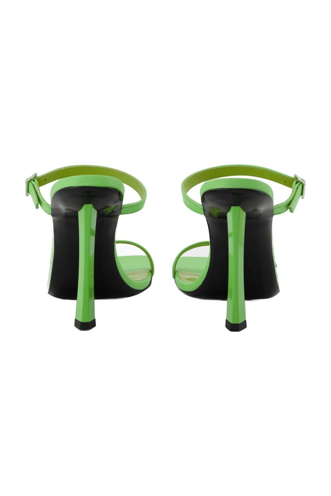 Flick Mule - By Far - Green - Leather