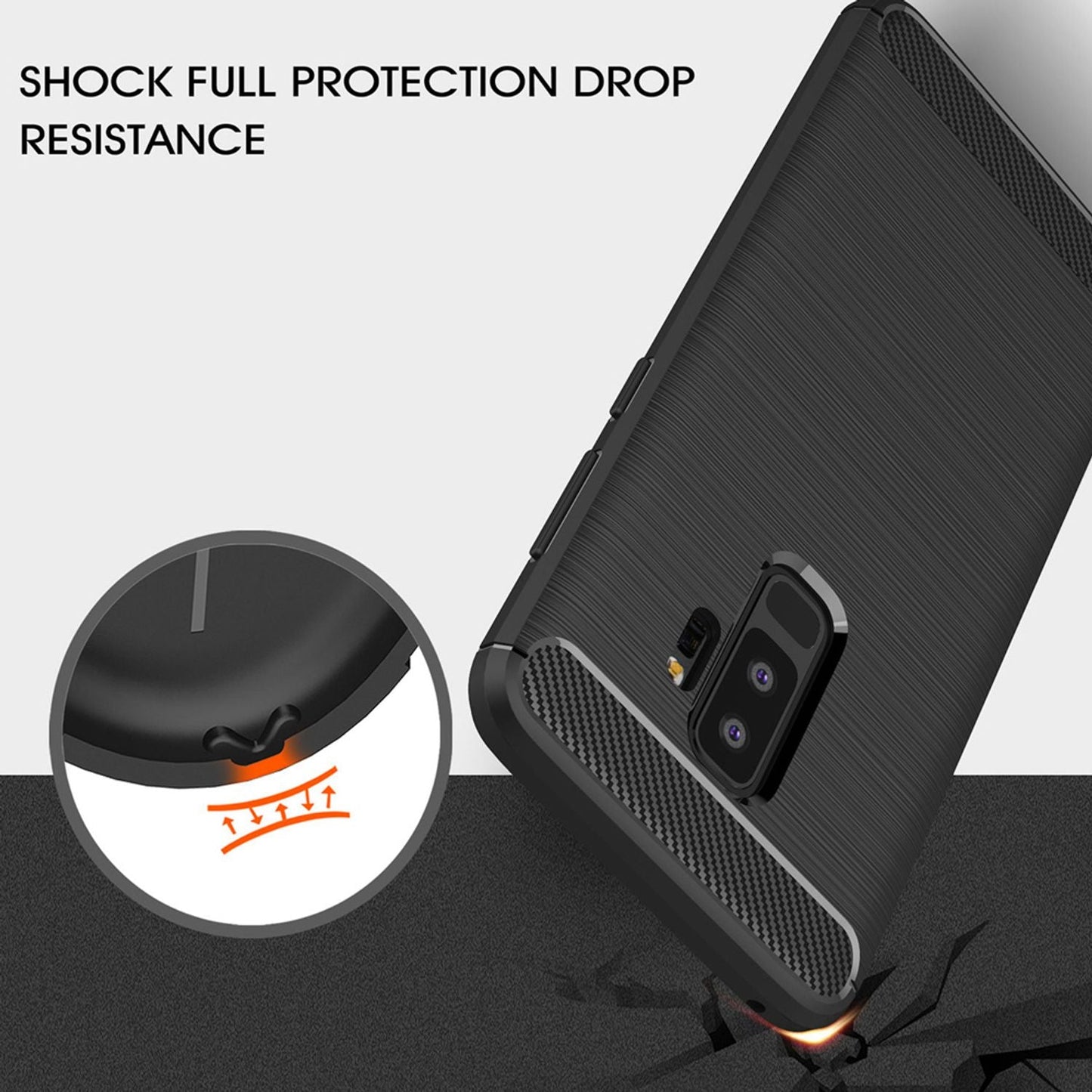 Etui NALIA do Samsunga Galaxy S9 Plus Vortex Carbon - TPU Silikon Slim