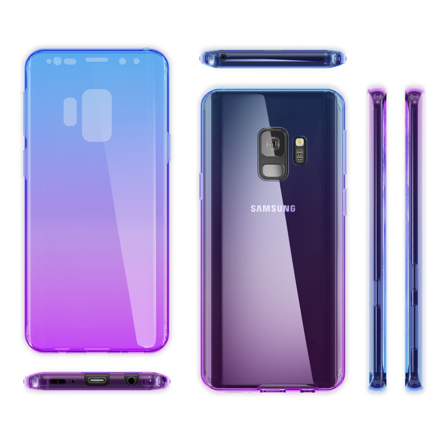 Samsung Galaxy S9 360 Grad Handy Hülle von NALIA Full Cover vorne & hinten Rundum