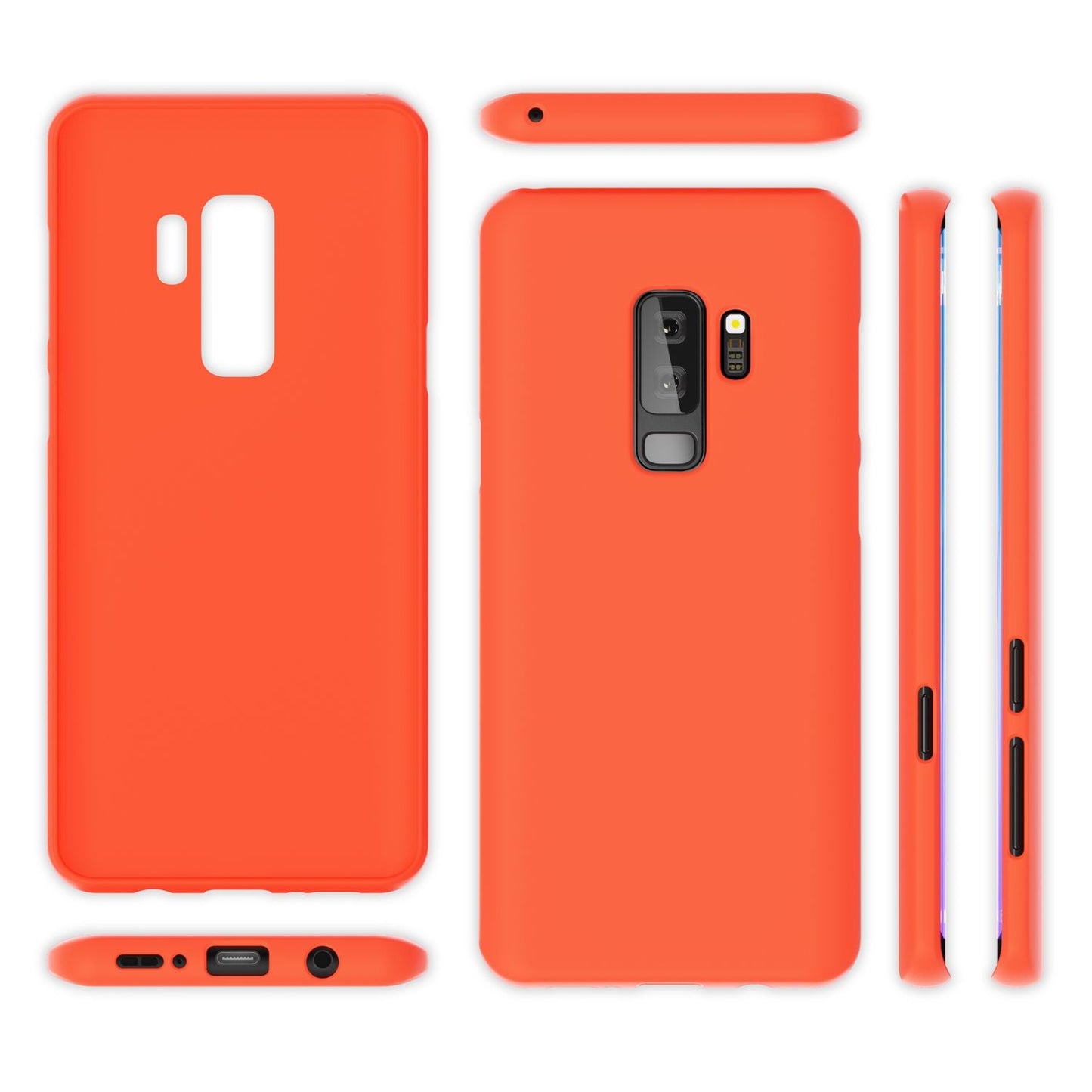 Samsung Galaxy S9 Plus Handy Hülle von NALIA, Ultra-Slim TPU Silikon Neon Case