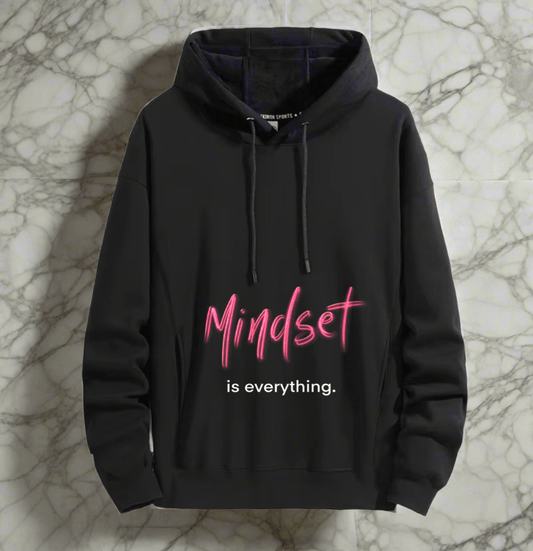 Mindset is everything,Positive vibes hoodie Stylish and comfort
