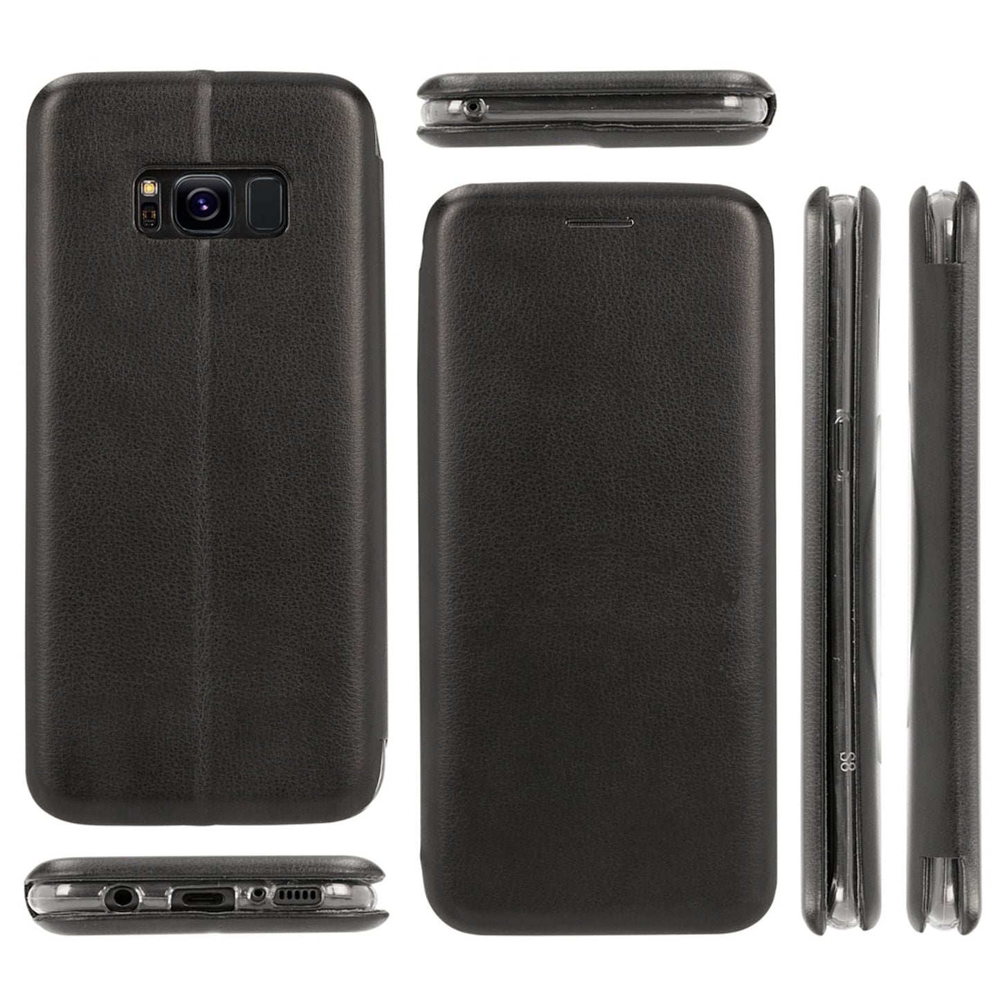 Samsung Galaxy S8 Flipcase von NALIA, Slim Handy Hülle Flip Case mit Magnet