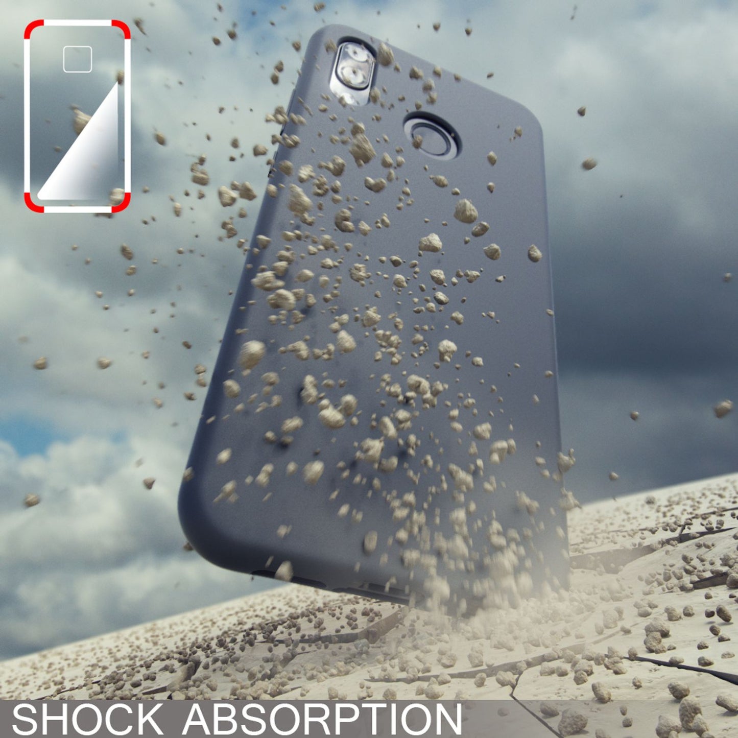 Husă NALIA NeonShock - Silicon TPU Ultra-Subțire, Compatibilă cu Huawei P20 Lite