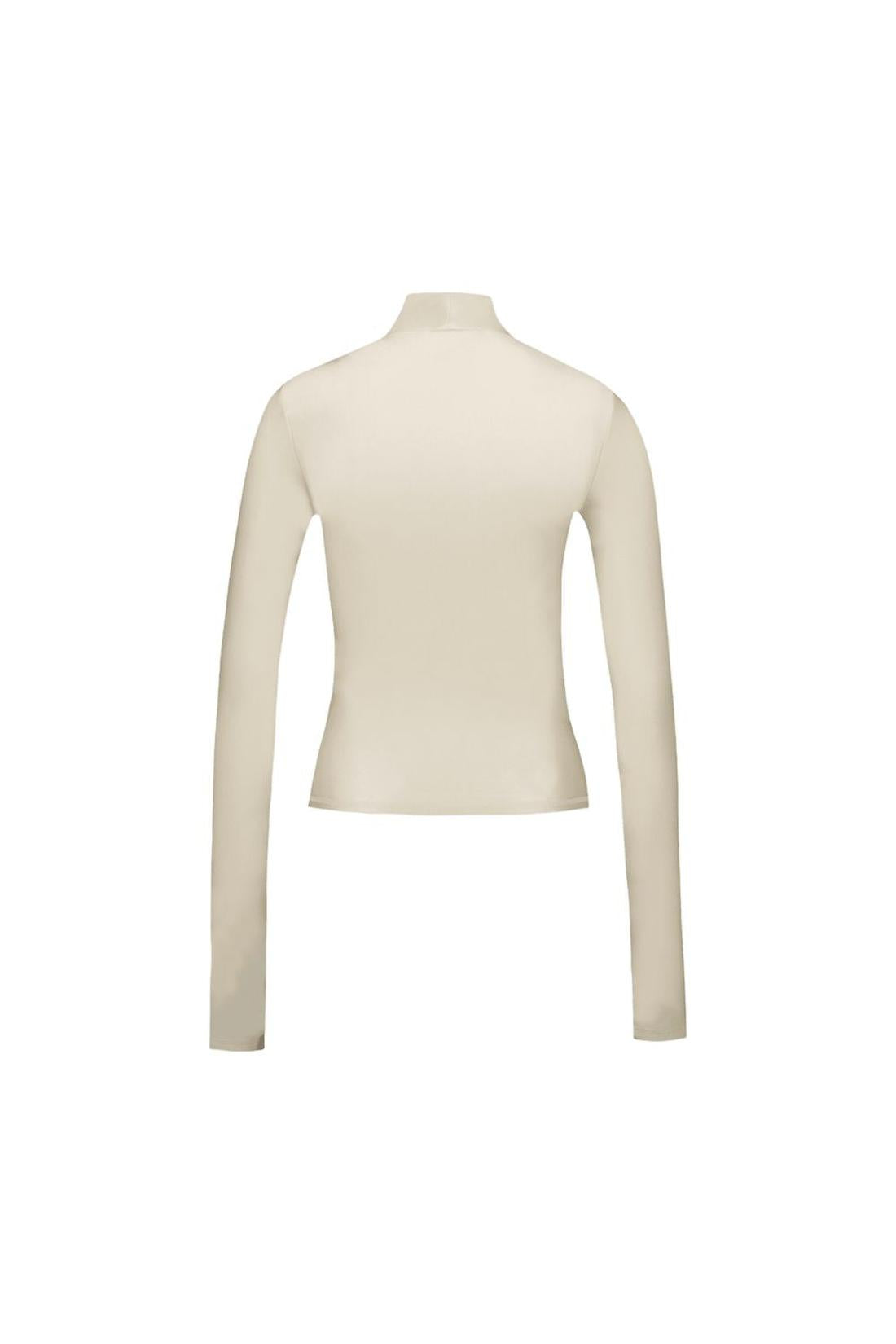 High Neck T-Shirt - Coperni - Nylon - Beige