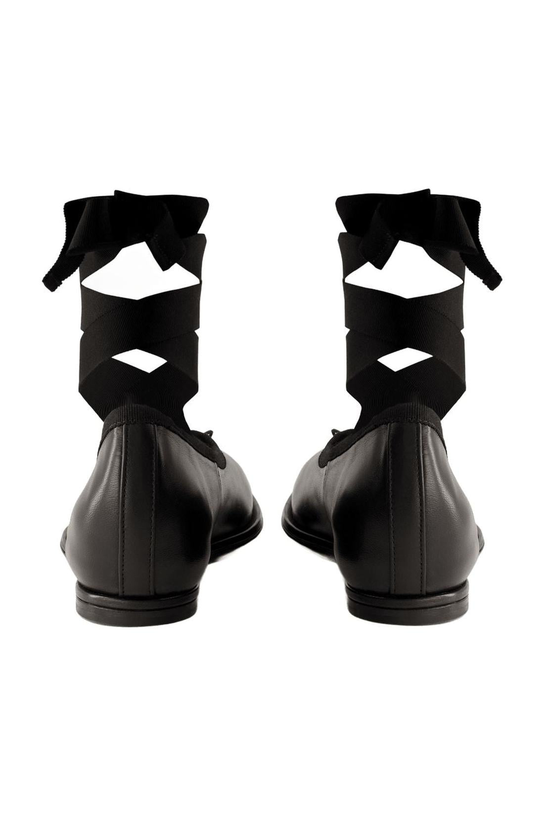 Heart Toe Ballerinas - Simone Rocha - Leder - Schwarz