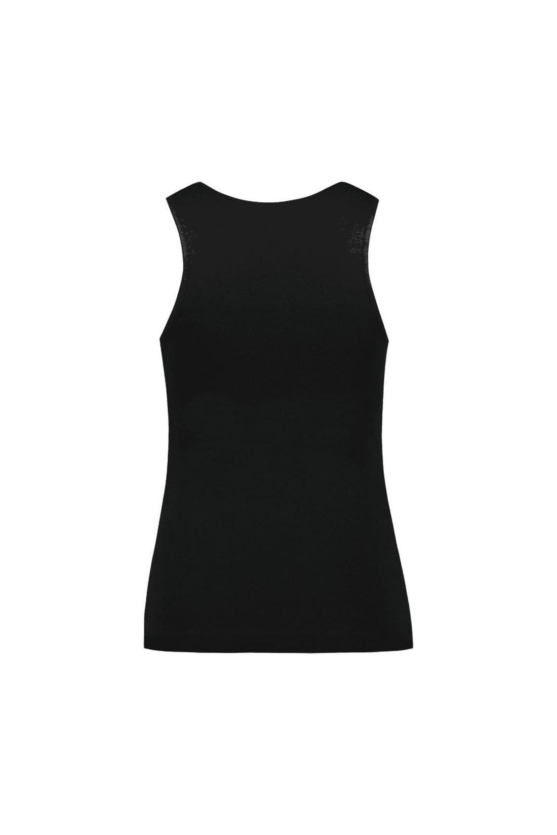 Fitted Ruffle Frill T-Shirt - Simone Rocha - Baumwolle - Schwarz