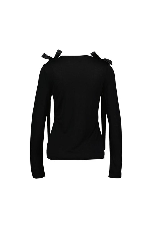 Bow Tail T-Shirt - Simone Rocha - Synthetik - Schwarz