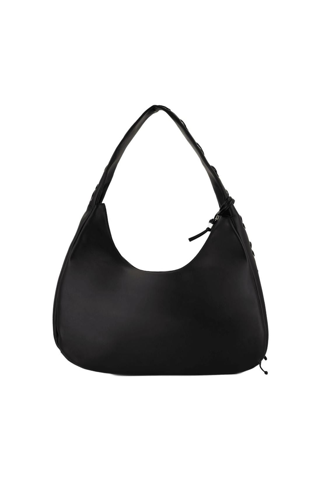 Bou Xxl Schultertasche - Ganni - Leder - Schwarz