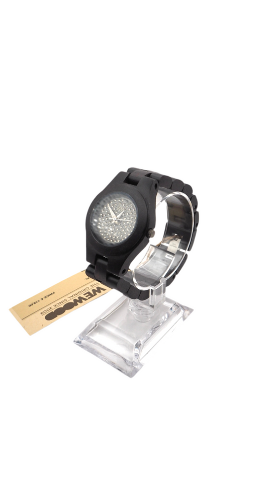 Wewood Moon Crystal Black 70204300 Damenuhr Holz Neu OVP