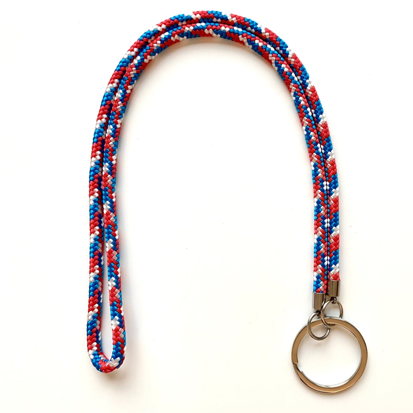 Schlüsselband Rot/Blau/Weiss