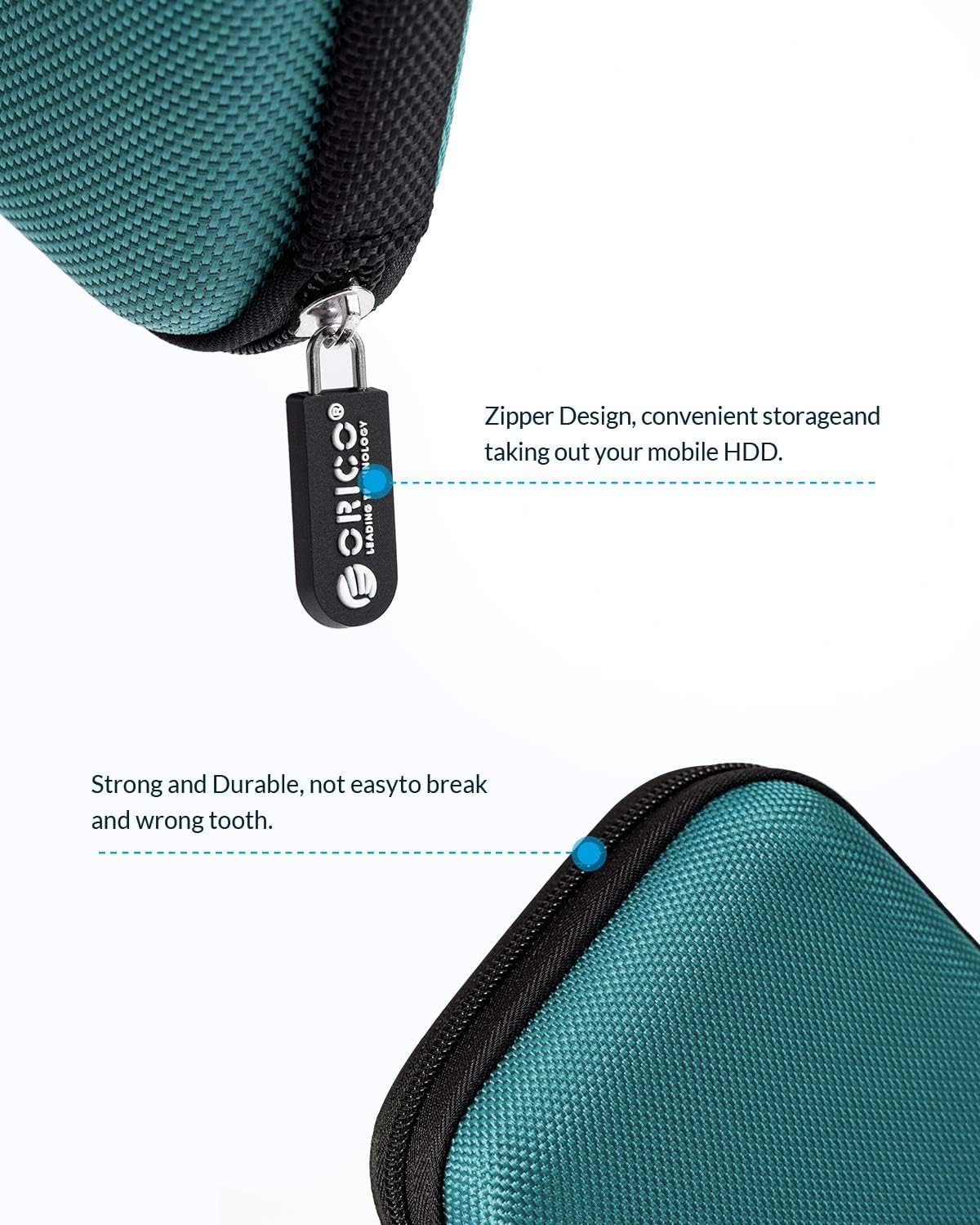 Festplatten-Tasche 2025: ORICO 2.5 Inch HDD Box Portable Hard Drive Bag Storage Protection Collection