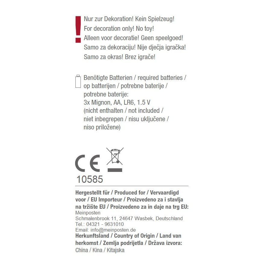 LuxeLicht Weihnachtskranz LED Timer - 30 CM, 40 LEDs