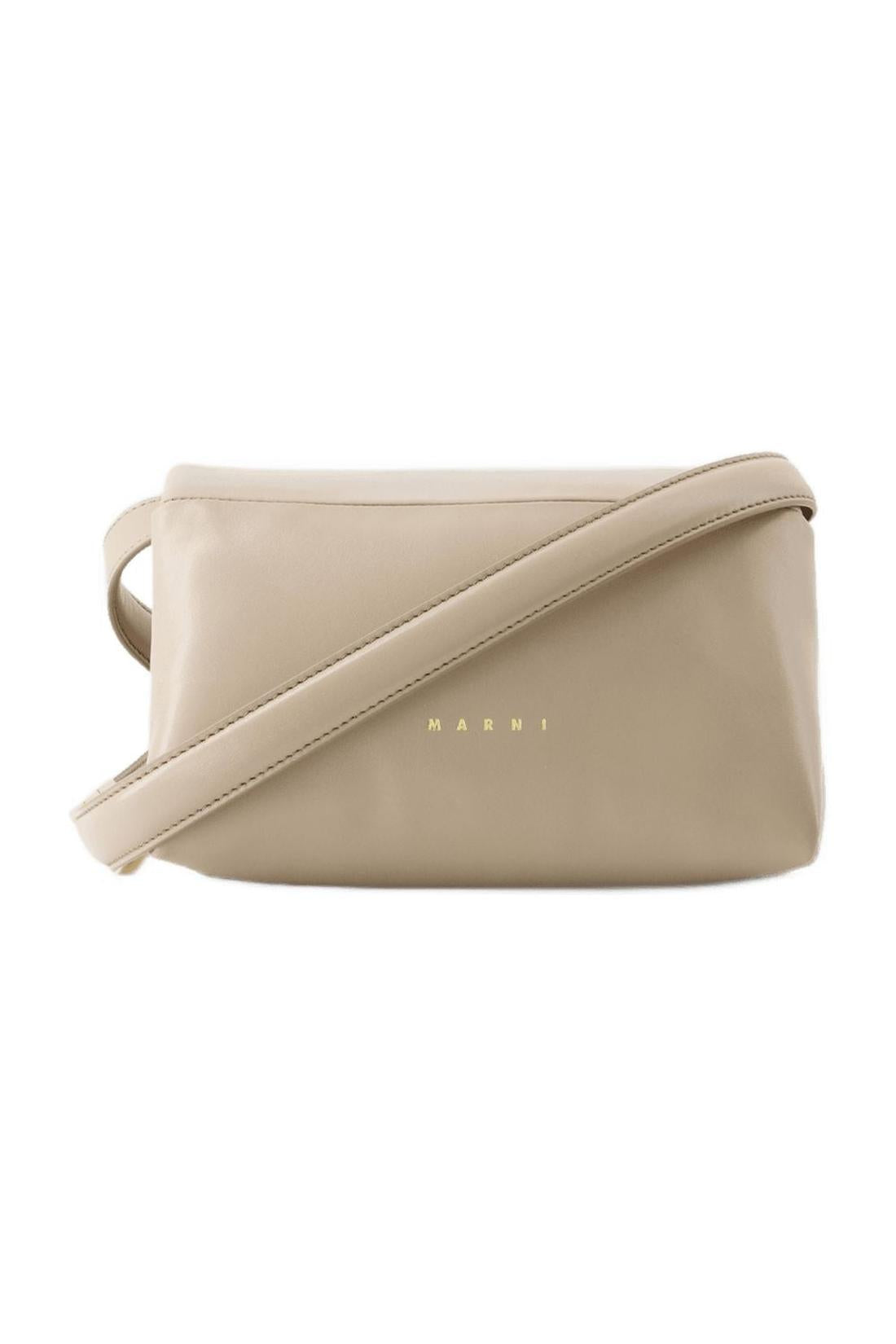 Hobo Bag Small Prisma - Marni - Leder - Braun