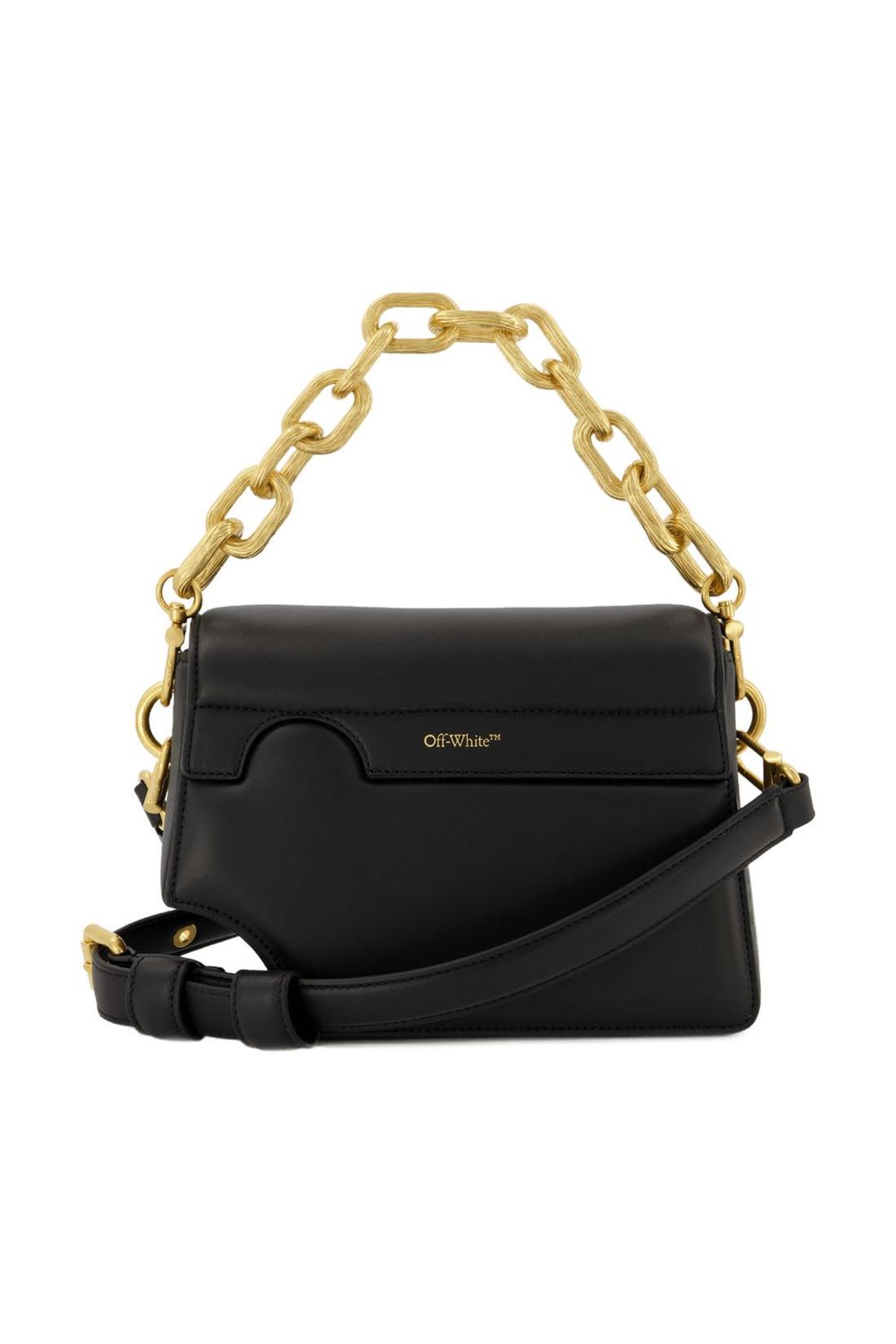 Burrow 24 Hobo Bag - Off White - Black/Clear - Leather