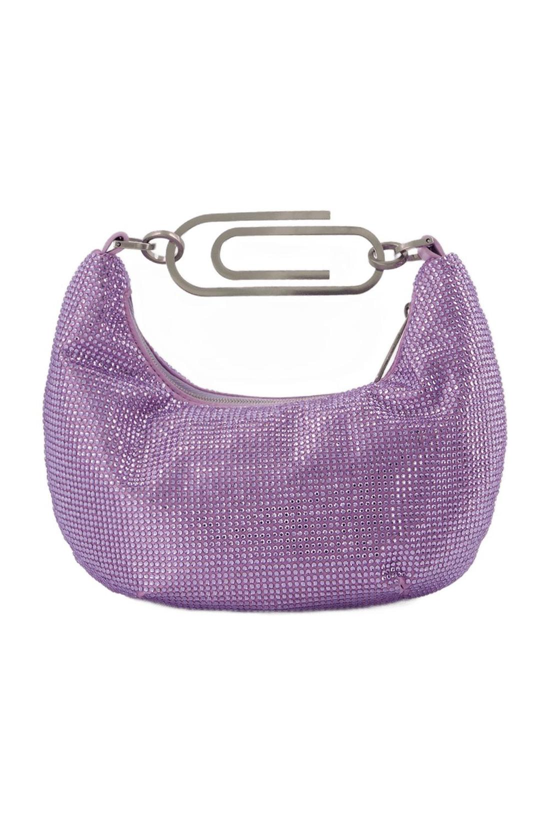 Tasche Binder Clip 20 in Strass / lila