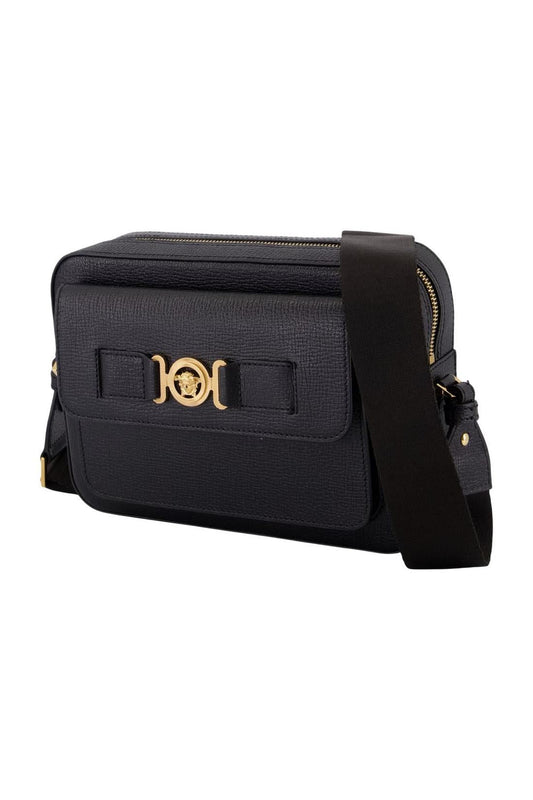 Schultertasche - Versace - Leder - Schwarz