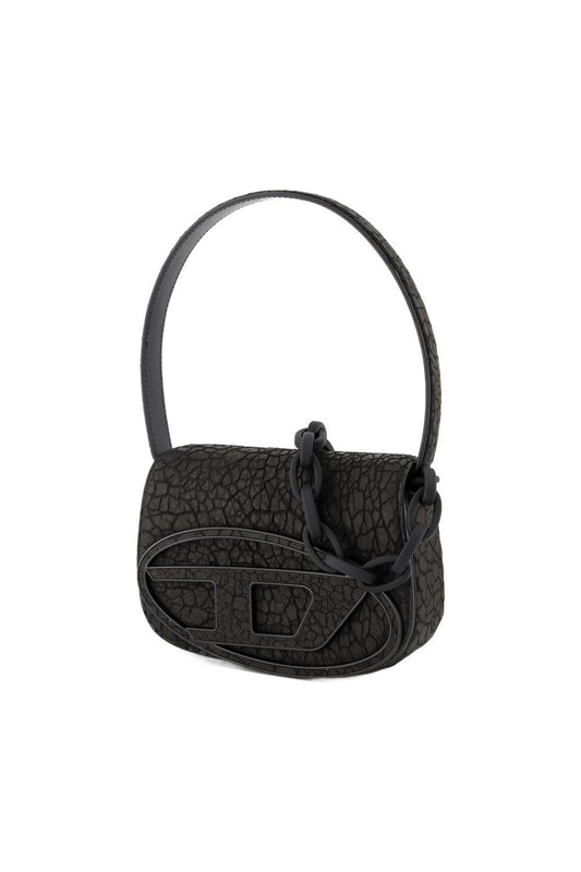 1DR Schultertasche - Diesel - Leder - Schwarz