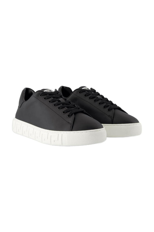 Sneakers - Versace - Leder - Schwarz