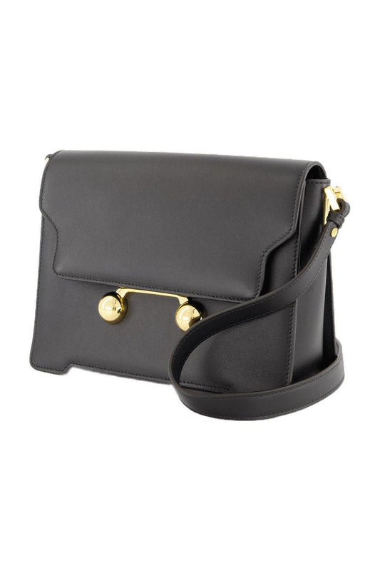 Handtasche Medium - Marni - Leder - Schwarz