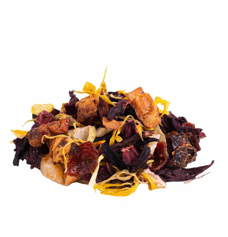 Ceai de fructe Teekrone Exotic Cooling Tea Compoziție - Conținut 100 g, Număr de pliculețe de ceai 20, Timp de preparare 5 min