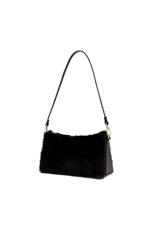 Mini Prism Bag aus Schwarz Leder