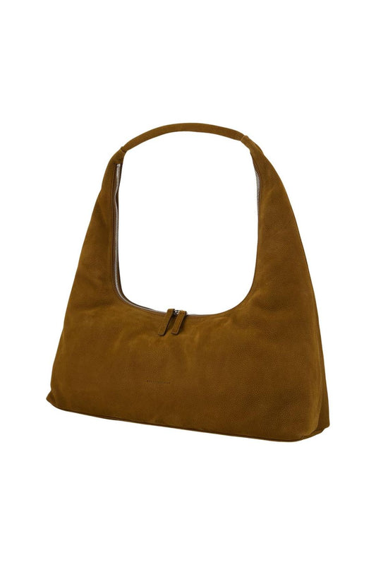 Große Schultertasche - Margesherwood - Leder - Braun