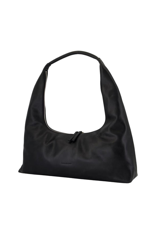 Hobo-Schultertasche Large - Margesherwood - Leder - Schwarz