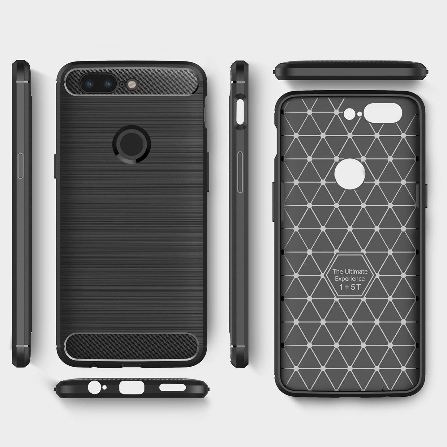 OnePlus 5T Handy Hülle von NALIA, Dünnes TPU Silikon Cover Case Phone Schutz