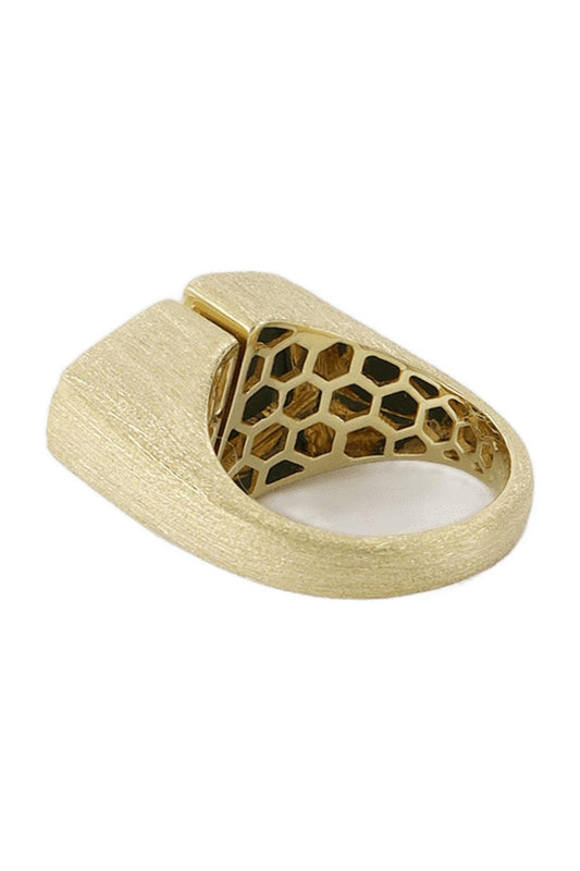 Ring Esteve aus 9 Karat Gold, Amethyst und Diamanten