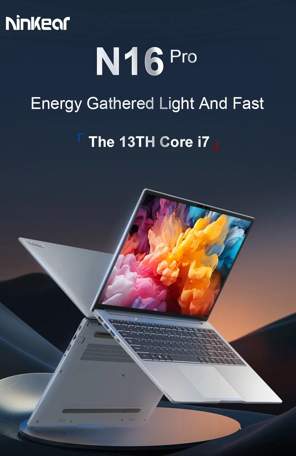 Ninkear N16 Pro Laptop Leistungsstarker Allrounder - 16 Zoll Display 2560x1600 IPS 120Hz