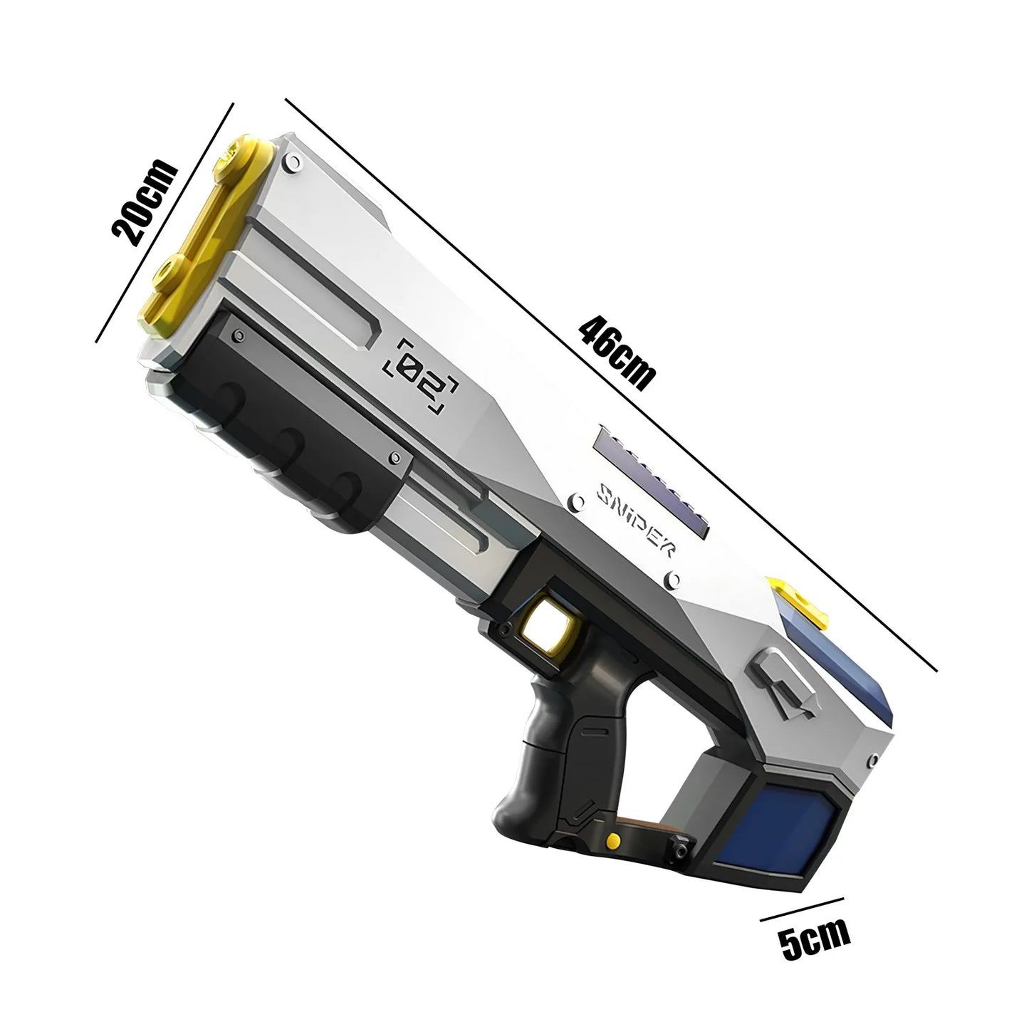 Wasserpistole 2025: Betuyoo Family Electric Water Gun 450ml 8-10m Range - 30Min Spray Fast Reload USB Charging Outdoor Summer Activity Collection