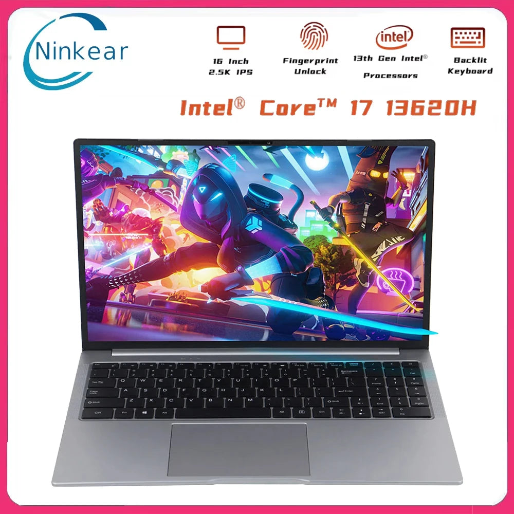 Ninkear N16 Pro Laptop Leistungsstarker Allrounder - 16 Zoll Display 2560x1600 IPS 120Hz