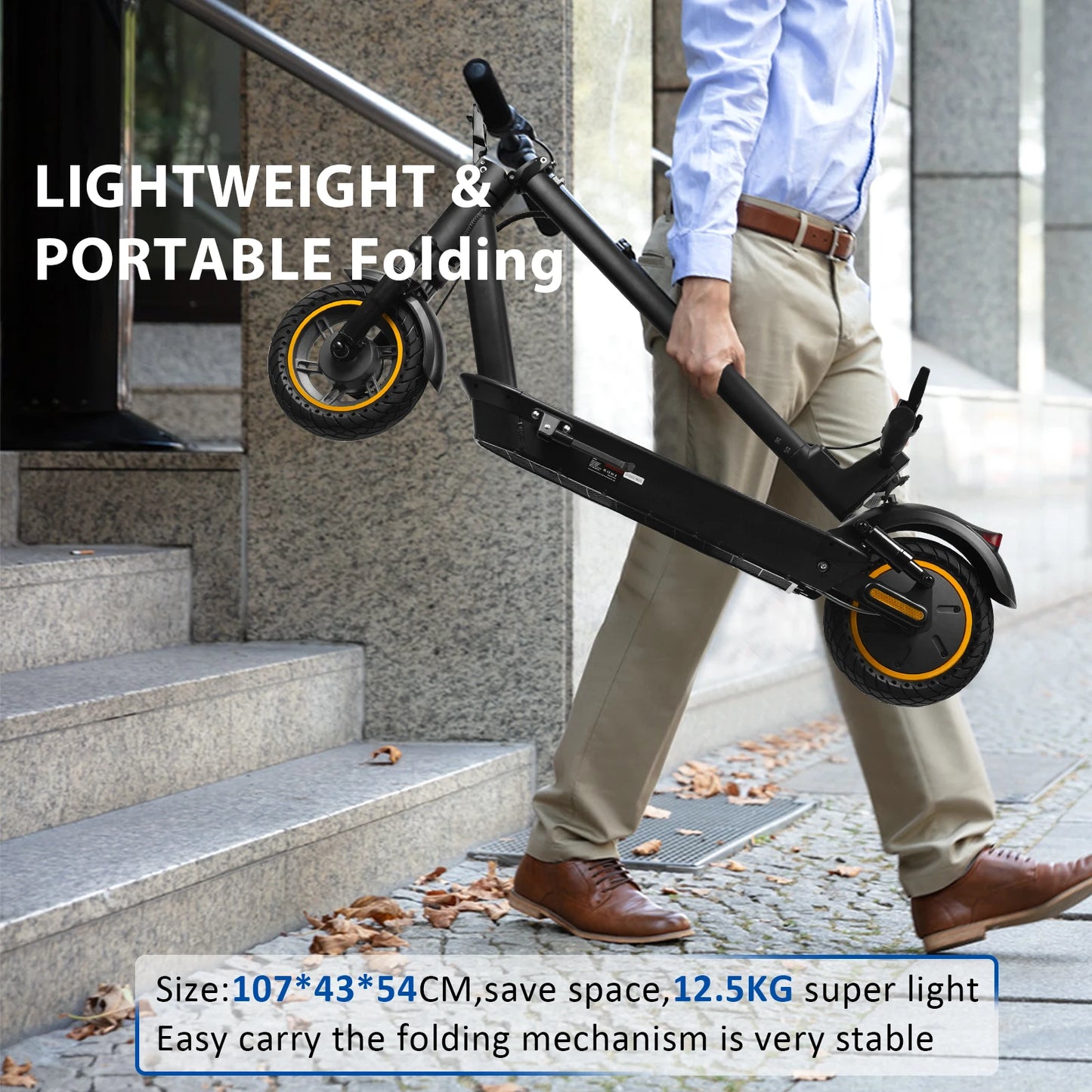 AOVOPRO Upgrate Smart App E-Scooter - Kapazität 7.8/10.5Ah, Leistung 350W/500W, Reichweite 25-45 KM