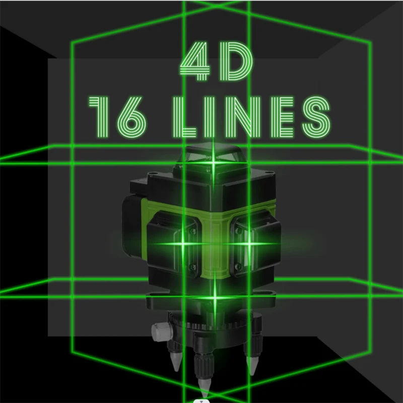 Laser-Wasserwaage 2025: 16/12 Lines 4D Laser Level Green SelfLeveling 360 Horizontal Vertical Super Powerful Collection