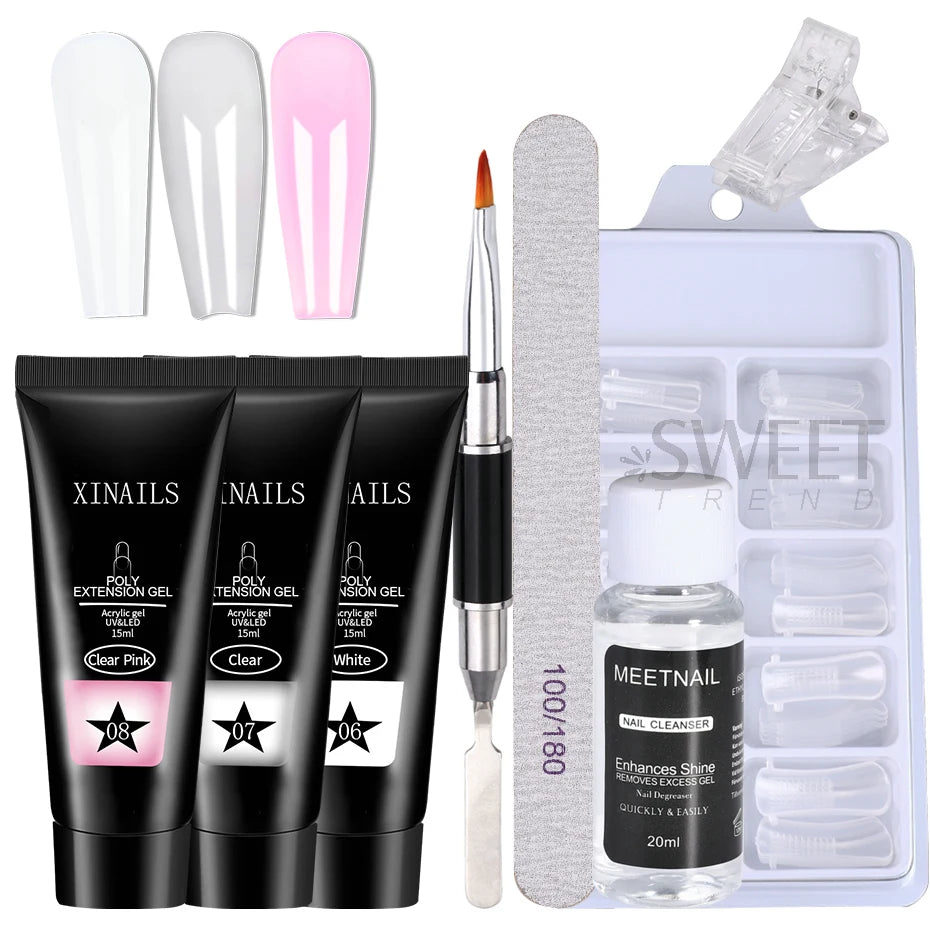 Choice Gel Set Schnellaufbau - 15ml Komplettset Nude