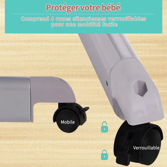 Babybett Cododo Höhenverstellbar Mit Matratze Und Rollen 360Grad